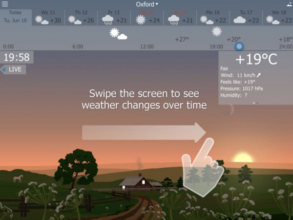 YoWindow, погодные приложения для Android