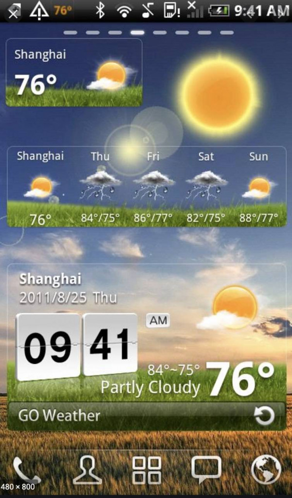 Go Weather - погодное приложение для Android